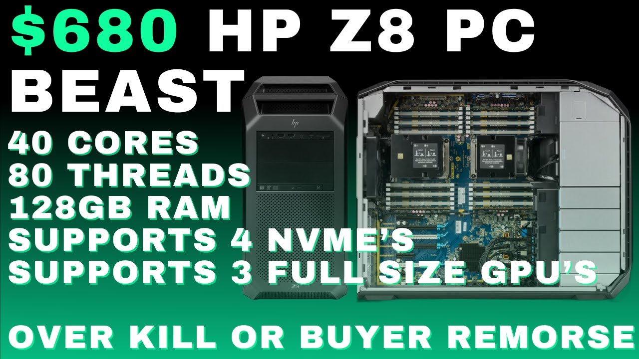A $45000 Professional PC I Paid $680 40 Cores 80 Threads 128Ram