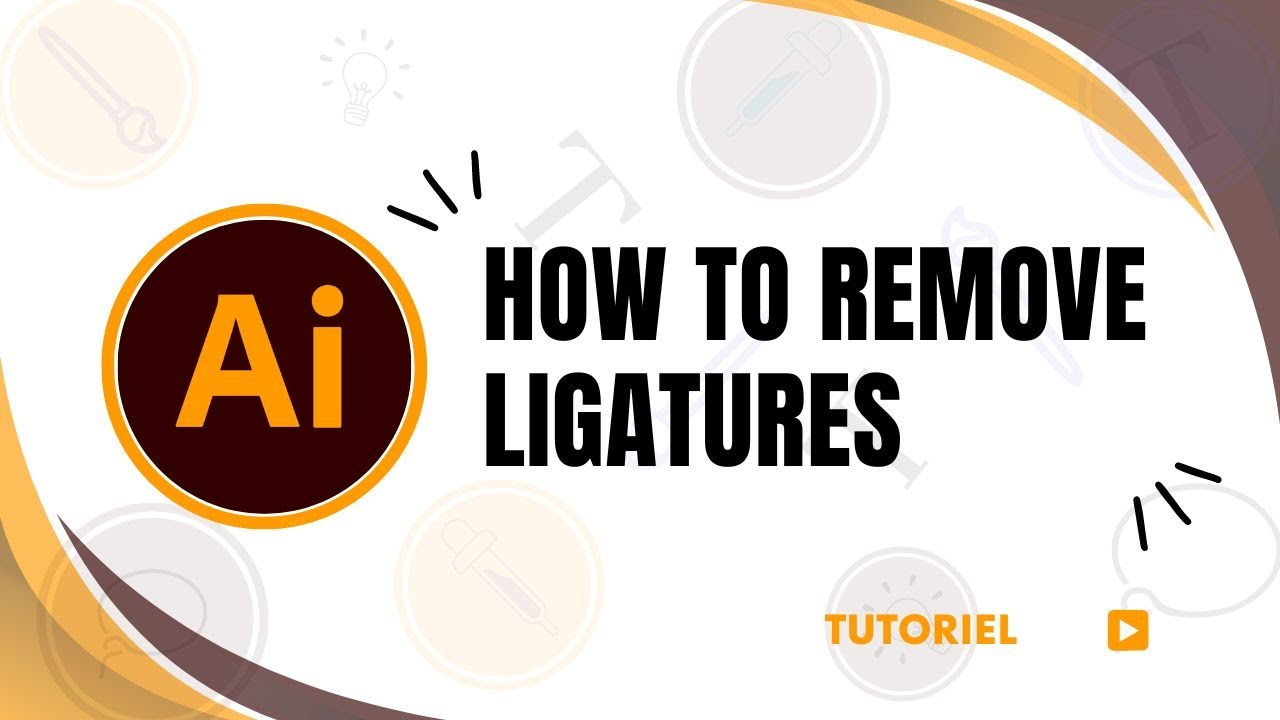 How to remove ligatures in Illustrator YouTube