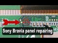 Sony TV panel, repairing the double image problem.