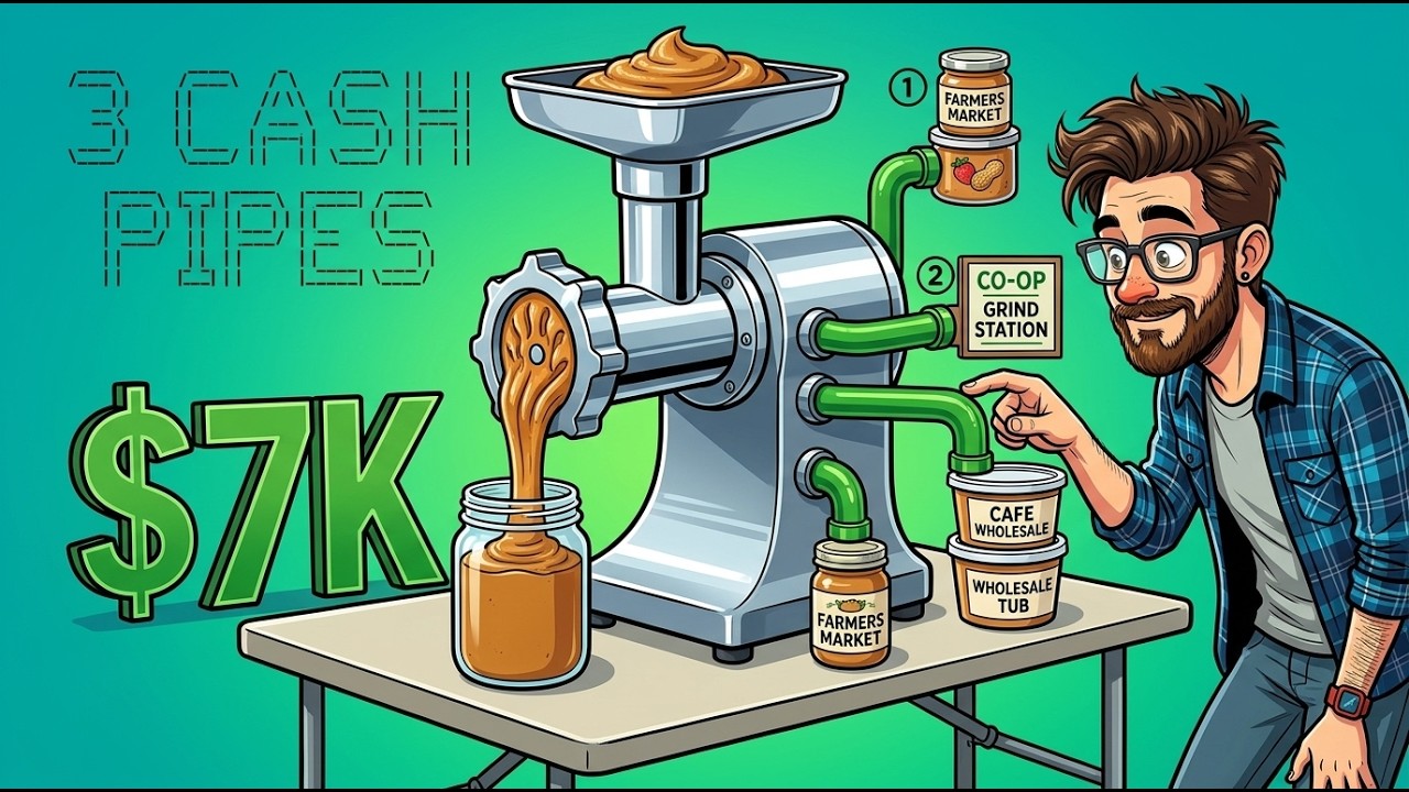 Nut Butter Business: One Machine, Three Revenue Streams, $7K/Month
