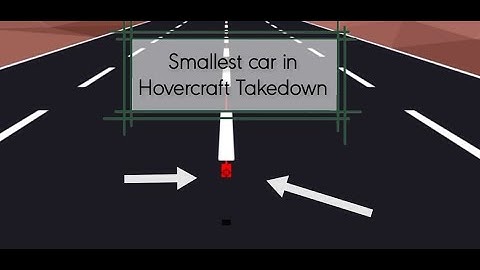 Smallest car (1 block) Hovercraft Takedown