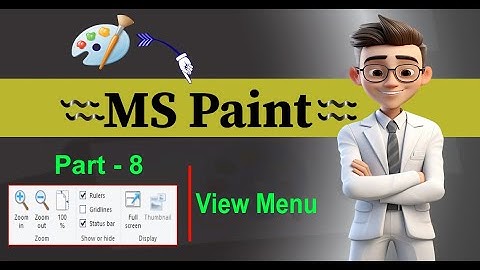 View Menu Complete Guide  MS Paint || Part - 8 ||  #gk_yt