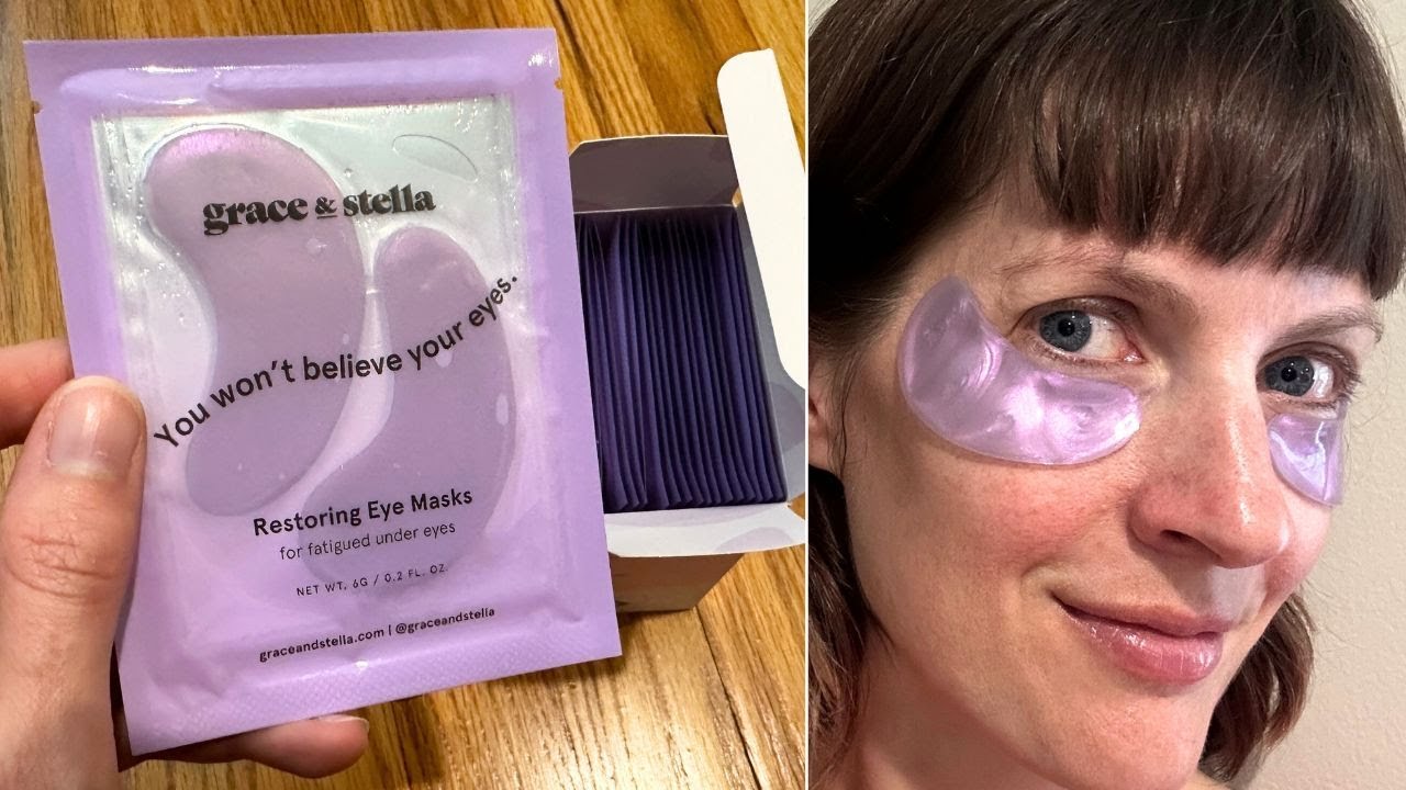 Grace & Stella Purple Under Eye Masks | Demo + Review