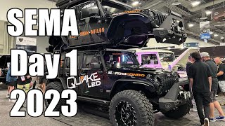 Day 1- The SEMA Show 2023- focusing mainly on Jeeps, Overlanding, Offroading