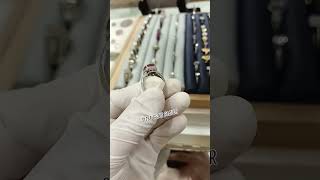 real Ruby stone silver ring 😍 stylings design good quality #trending #shorts #short