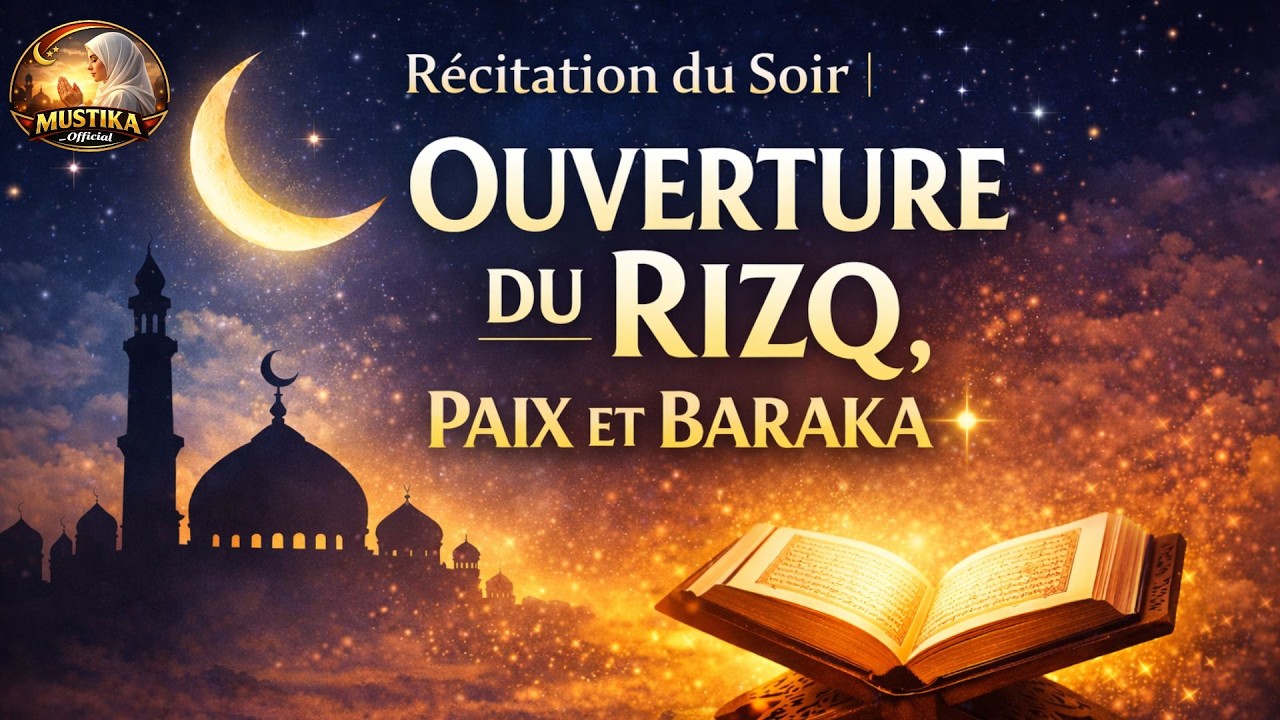 Récitation du Soir | Ouverture du Rizq, Paix et Baraka ✨