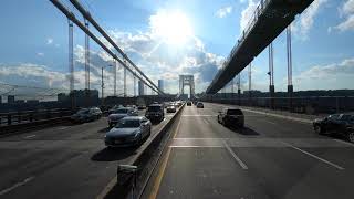 4 th of July 2021 on George Washington Bridge drive NY - NJ 4K
