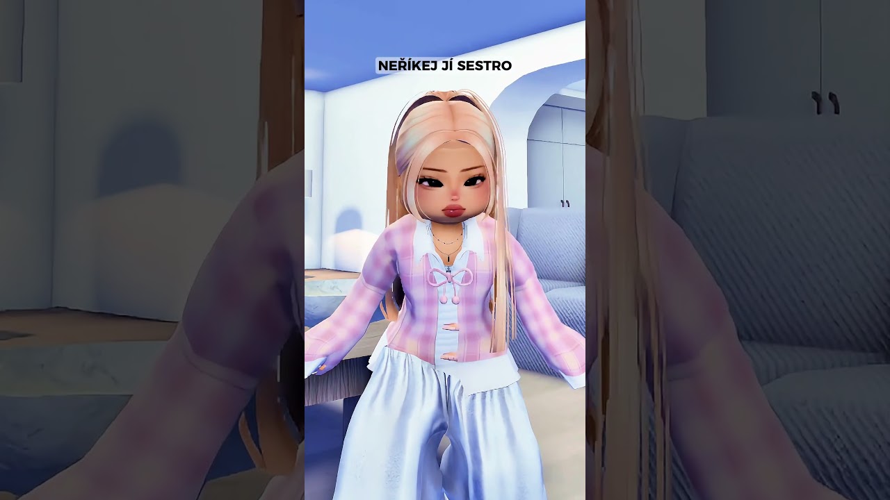 MĚLA NEVIDITELNOU DVOJČE SESTRU 😱 #roblox
