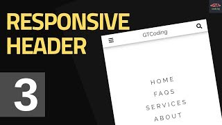 Responsive Animated Header - Part III (Styling the Mobile Version)