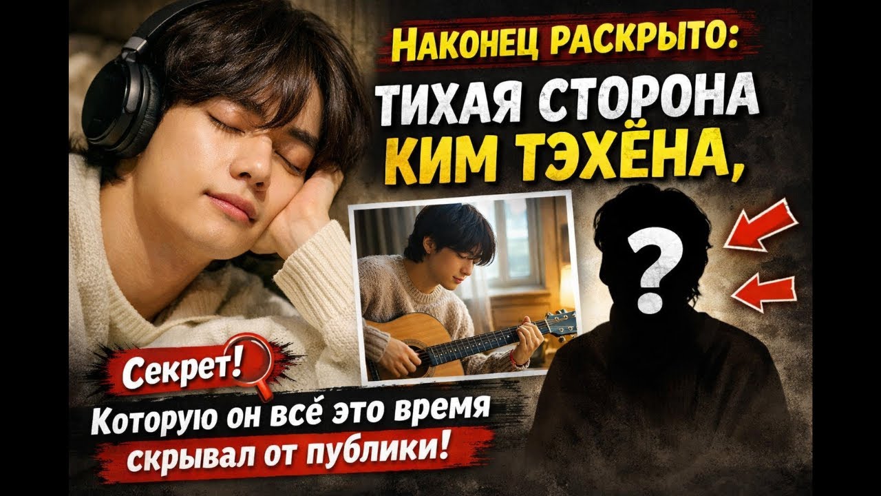 😱 Наконец-то раскрыт секрет, о котором никто не говорил: молчаливая сторона Ким Тэхёна