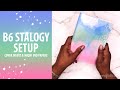 B6 Stalogy Setup: DIY Cover Insert and Washi Tape End Papers