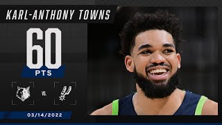 KAT MAKES HISTORY! 💯 Posts CAREER-HIGH 60 PTS shattering multiple NBA records!