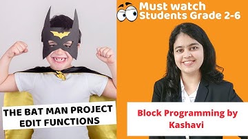 Code.org Projects for Kids Beginners | The Bat Man Project | Coding Blocks Junior