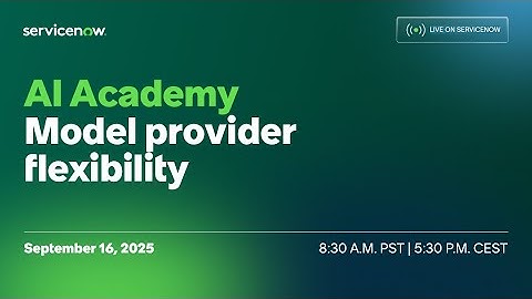 AI Academy: Model provider flexibility