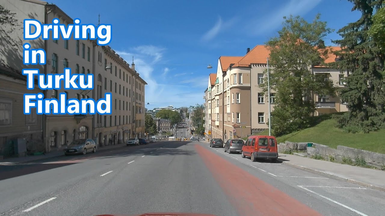 Driving in Turku, Finland