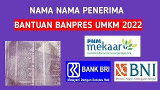 Cek nama penerima bantuan pnm mekar tahap 3 bni