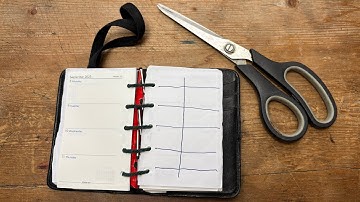 🟢Filofax Hack - 45 graden papier snijden