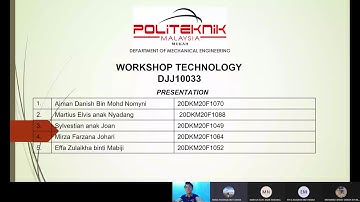 PRESENTATION WORKSHOP TECHNOLOGY DJJ10033