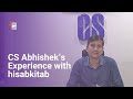 CS Abhishek Jhawar, Treasurer, shares how hisabkitab simplifies co-op society accounting! 🎯