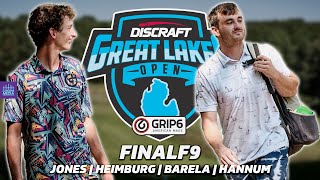 2023 Discraft Great Lakes Open | FINAL RD, F9 | Jones, Heimburg, Barela, Hannum | Playoffs