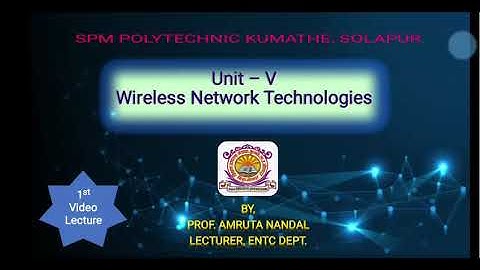 EJ5I-MWC-UNIT-V-LECTURE-1 |Bluetooth technology #mobilecommunication #mwc #ej5i #lecture #2025 #gsm