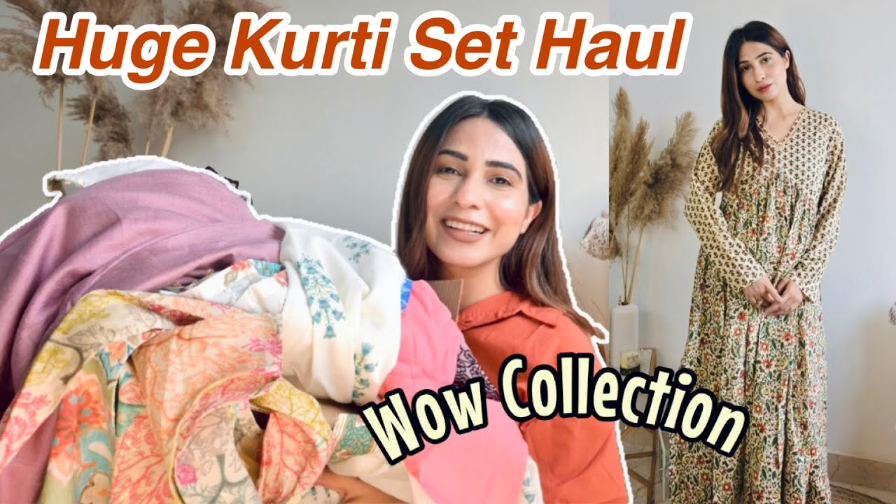 HUGE Kurti Set HAUL | FASHOR #tryon #kurtiset
