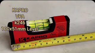 V.695 KAPRO K246 100X51mm mini Level.
