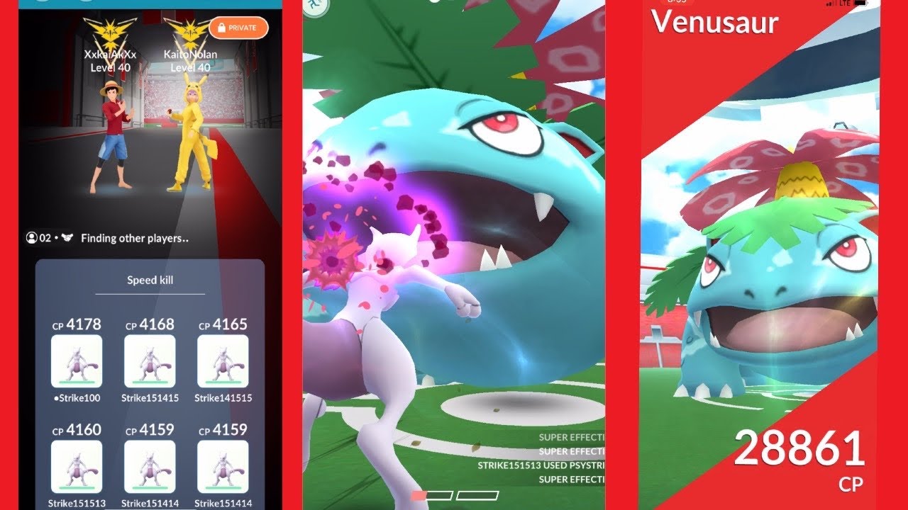 Venusaur Speed Kill duo in windy YouTube