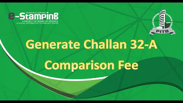 Comparison Fee Challan Form 32-A