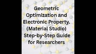 Band Structure Calculation (CASTEP) | Material Studio | Properties analysis | Materials (urdu)