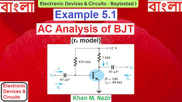 (B) EDC Ex 5.1 || AC Analysis of BJT || re model