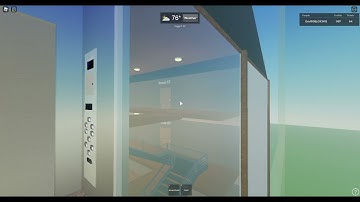 Scenic ThyssenKrupp Synergy MRL Traction Elevator at Grand Tower Hotel - ROBLOX City