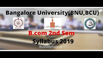 Bangalore University(BCU,BNU) B.Com 2nd Sem Syllabus 2019