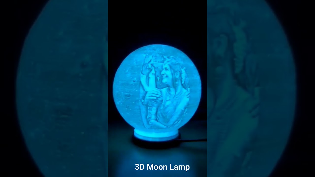 Customized 3D Moon Lamp with Wedding Photo,couple Photo 