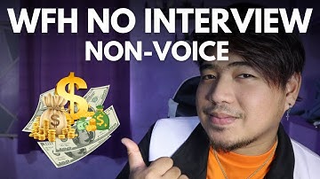 WORK FROM HOME HIRING! NO INTERVIEW - NON VOICE ONLY FOR BEGINNERS AND EXPERTS! KUYA RENEBOY