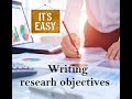 Finalizing research topic and writing research objectives by dr pratik c patel