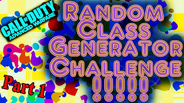 CoD: Advanced Warfare - Random Class Generator Challenge!