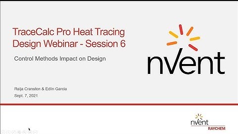 Heat Tracing Design Seminars Control Methods Impact on Design