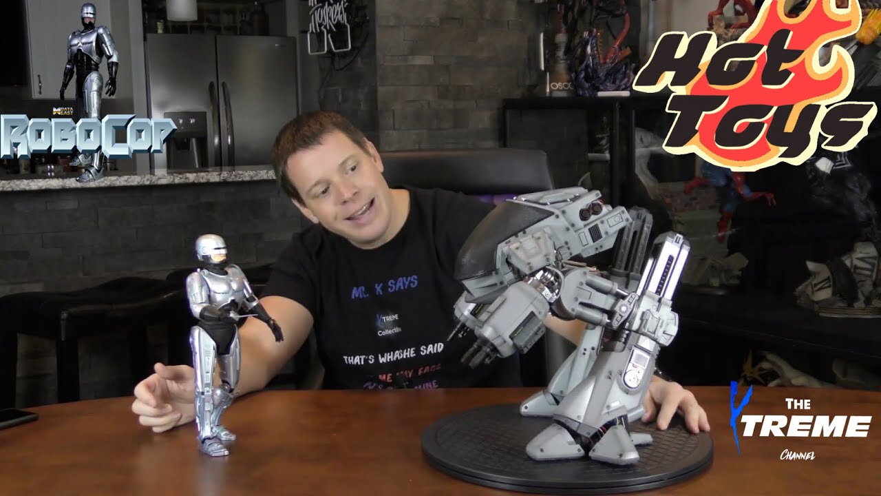 Hot Toys Collectible Figures. ED & RoboCop  Scale Review