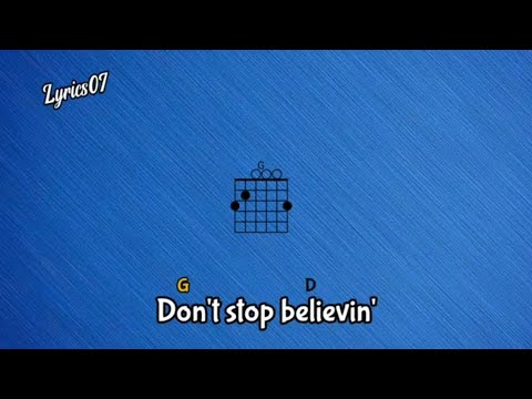 Chord Don't Stop Believin' on Guitar - Easy Chord #guitarlesson #guitarchord