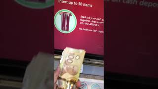 How To Deposit Money in an ATM Machine #shorts