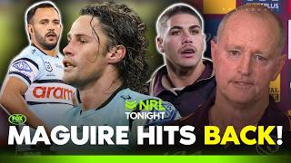 Maguire hits back after R1 THRASHING 🤬+ Sharks halves HUNGRY to break GF curse 🔥| NRL Tonight
