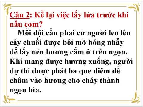 Tập đọc Bài Hội thổi cơm thi ở Đồng Vân
