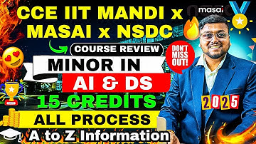 CCE IIT Mandi x Masai AI & Data Science Course Review 😍 | Worth Joining in 2025? | Honest Review