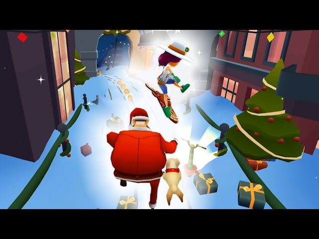 Subway Surfers - Don't be tricked by their cuteness! Santa Guard and Rudolf  Dog are still aiming to ruin your next high score! 👀