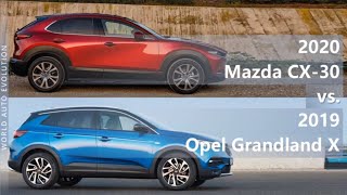 2020 Mazda CX-30 vs 2019 Opel Grandland X (technical comparison)