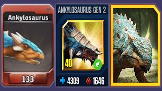 Ankylosaurus - Jurassic World The Game Vs Jurassic World Alive Vs Jurassic Park Builder