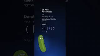 🥒Leet Code 20 : Valid Parentheses #interview #coding #dsa #practice #jobseekers
