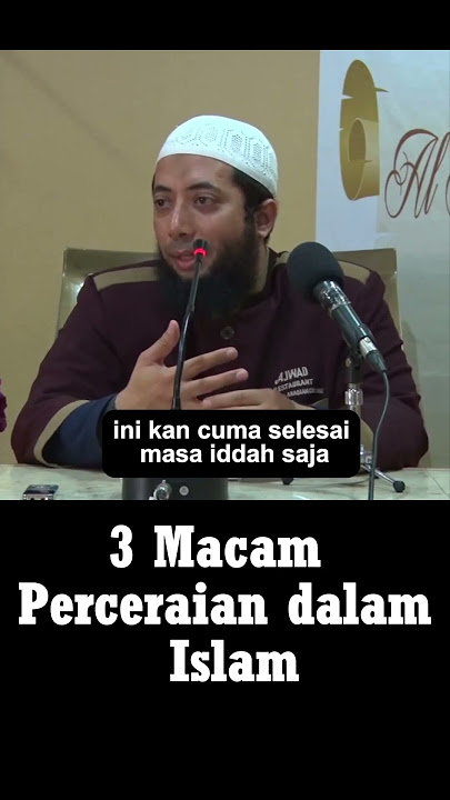 3 Macam Peceraian Dalam Islam #shorts #perceraian #ustadzkhalidbasalamah