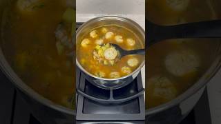 Быстрый супчик с фрикадельками #cooking #asmr #food #recipe #еда #foodie #суп